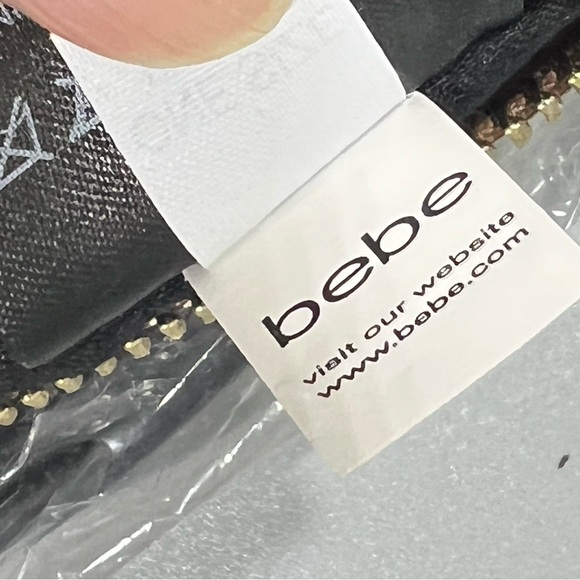 Bebe Leopard Print Faux Leather Crossbody Bag Multiple Zipper Compartments New - Picture 5 of 7